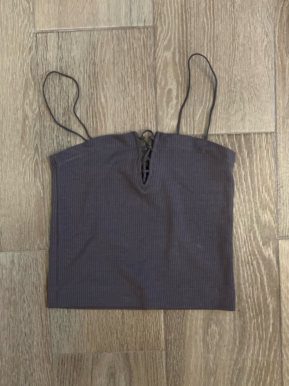 American Eagle Lace-Up Bungee Tank Top